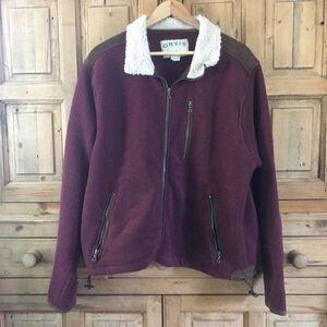 Orvis Large Full Zip‎ Fleece Sweater